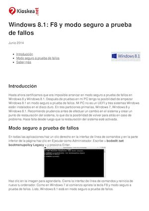 Windows 8 1 F8 Y Modo Seguro A Prueba De Fallos