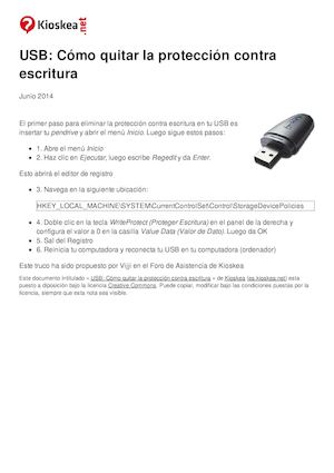 USB Cómo Quitar La Protección Contra Escritura