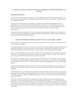 Ensayo Judaismo Biblia Hebrea