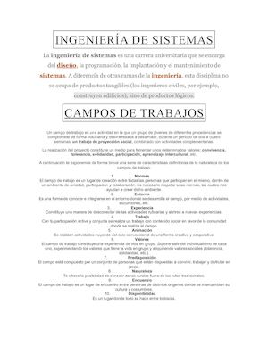 Ingeniería De Sistemas