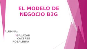 MODELO DE NEGOCIO B2G