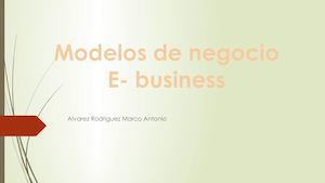 Modelos De Negocio E Business