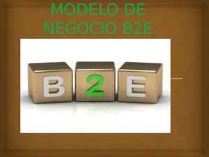 Modelo De Negocio B2e