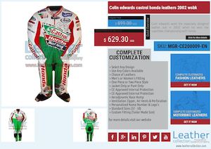 Colin Edwards Castrol Honda Leathers 2002 Wsbk Mgr Ce200009 En
