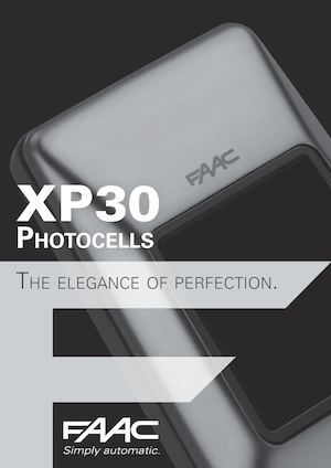 XP30 PHOTOCELLS EN