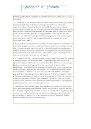 el precio de lo gratuito