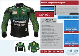 Kawasaki Racing Team Leather Jacket 224
