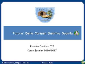 Presentación Familias 5ºb 16 17
