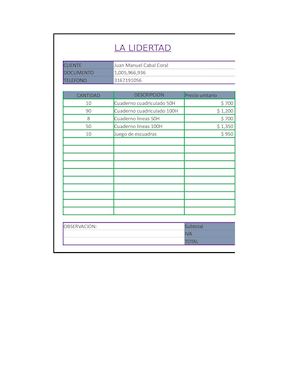 claudia mosqueral Facturas Y Precios