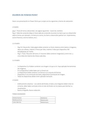 Examen Power Point Grupo 35