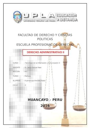 DERECHO ADMINISTRATIVO II