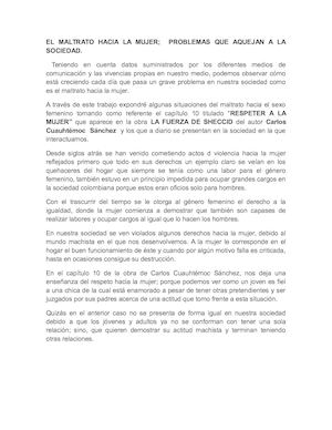 EL MALTRATO HACIA LA MUJER