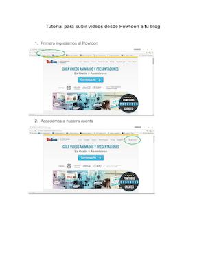 Tutorial Para Subir Videos Desde Powtoon A Tu Blog