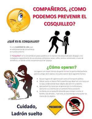 Modalidad de Robo "Cosquilleo"