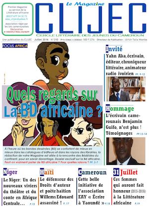 Magazine Litteraire Africain Clijec Le Mag' Juillet 2016