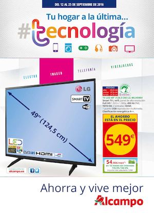 Catálogo Alcampo "TU HOGAR A LA ÚLTIMA...#TECNOLOGÍA"