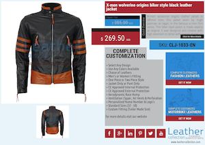 X Men Wolverine Origins Biker Style Black Leather Jacket Clj 1033 En