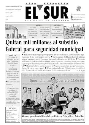 El Sur Lunes 12092016