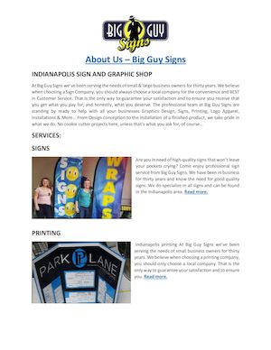 About Us – Big Guy Signs