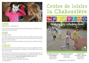 Les activités du centre de loisirs de la Chabossière