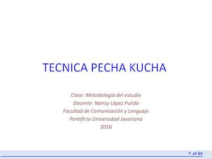 Tecnica Pecha Kucha Con Linea De Tiempo[1]