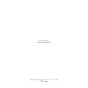 Marion Mory Portfolio Architecture