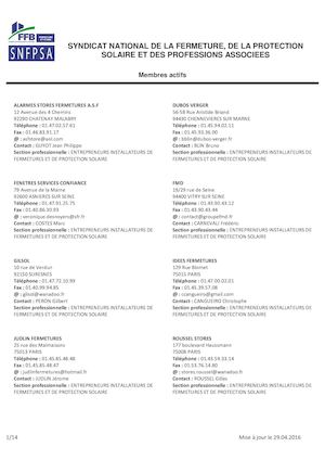 Annuaire Adhérents Snfpsa 26 04