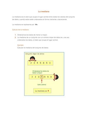 La Mediana Y El Rango