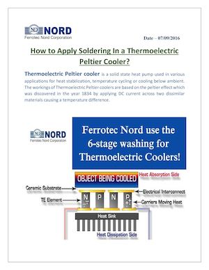 How to Apply Soldering In a Thermoelectric Peltier Cooler?