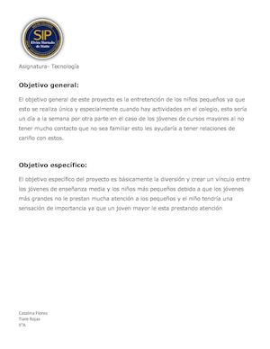 Objetivo General