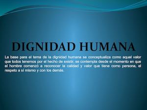 Dignidad Humana