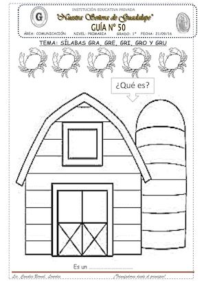Sílabas Gra Gre Gri Gro Gru