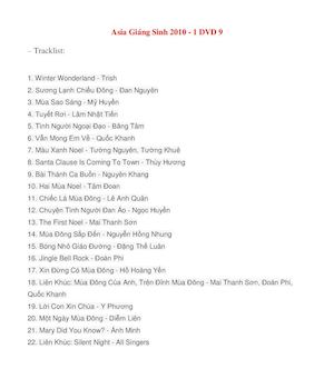 Asia Giang Sinh 2010