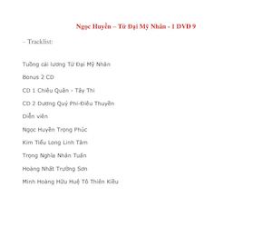Ngoc Huyen - Tu Dai My Nhan