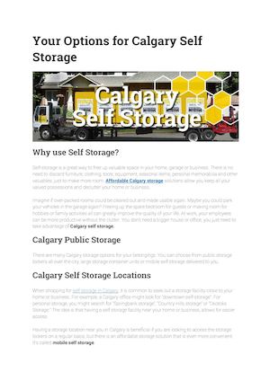Calgary Storage