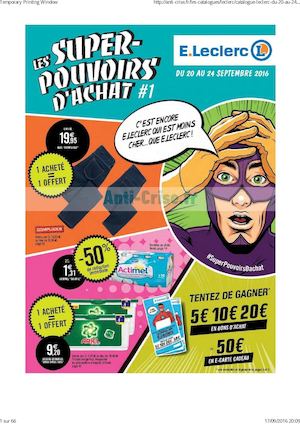 Catalogue Leclerc du 20 au 24 septembre