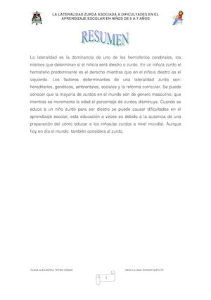 Dificultades En El Prendizaje Escolar