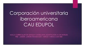 Malla Curricular Corporación Universitaria Iberoamericana