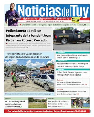 Noticias Del Tuy Edición Impresa 16 De Septiembre