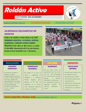 Periódico Roldán Activo Edición # 11