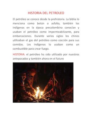 Historia Del Petroleo Durlian