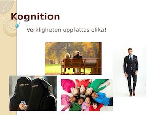 Kognition Verkligheten Uppfattas Olika