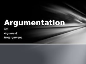 Argumentation Intro