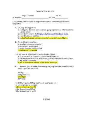 Evaluacion Blogs Olga