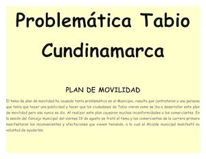 Problematica Tabio Cund.