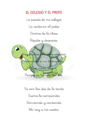 Poesía El Colegio Y El Profe