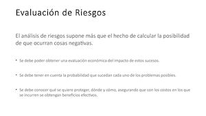 Evaluación De Riesgos