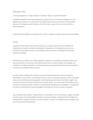 Obesidad Infantil