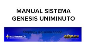Manual Sistema Genesis Uniminuto (1)
