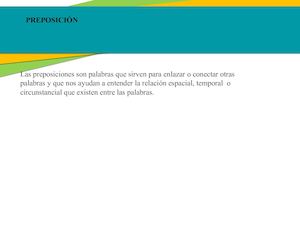 PREPOSICION CONJUNCIONES